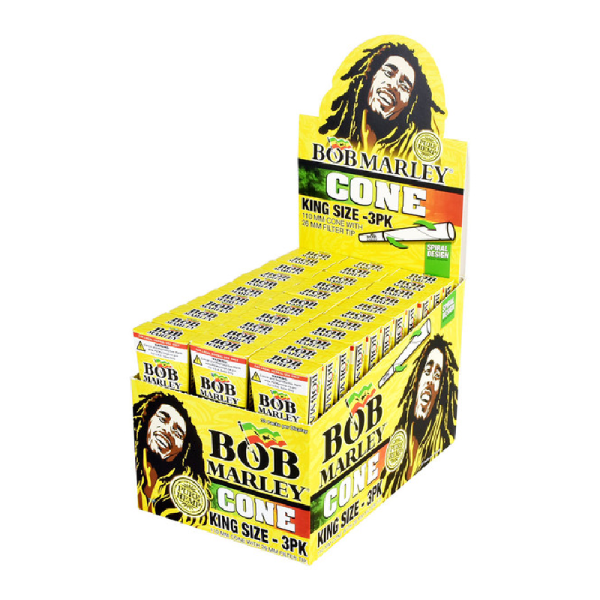BOB MARLEY CONE BOX OF 20 - KING SIZE 3PK