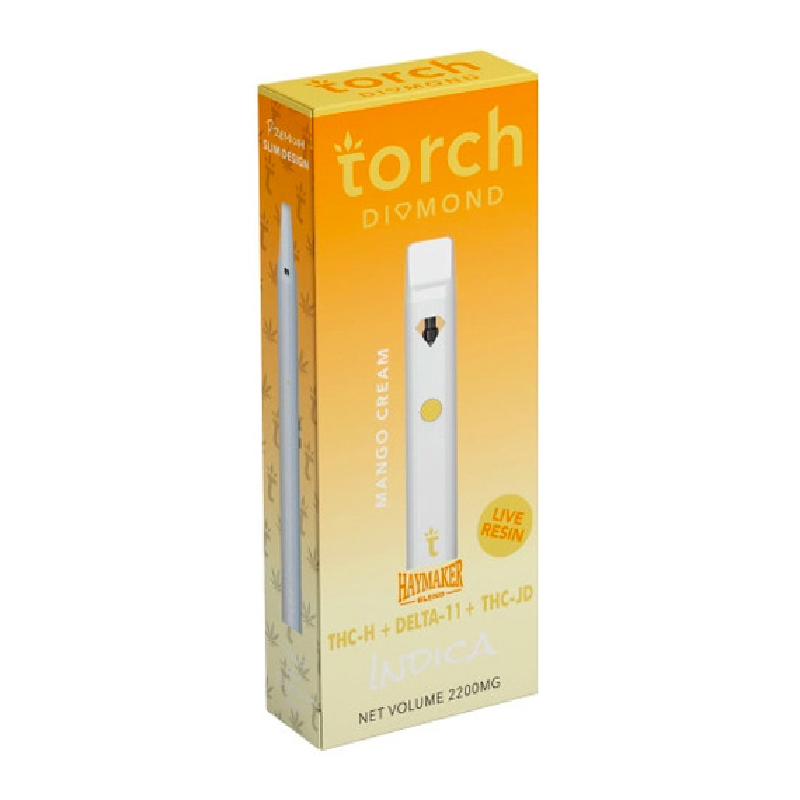 TORCH DIAMOND HAYMAKER BLEND DISPOSABLE BOX OF 5 MANGO CREAM INDICA