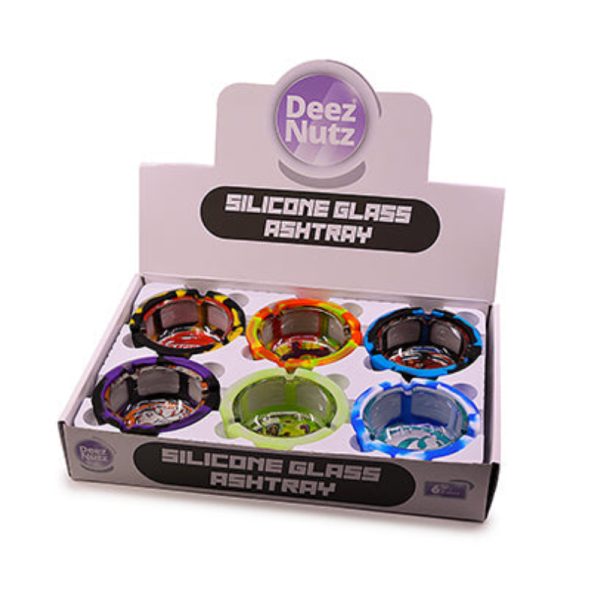DEEZ NUTZ SILICONE GLASS ASHTRAY