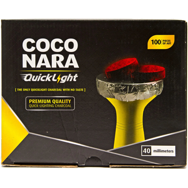 COCO NARA QUICK LIGHT CHARCOAL 100PCS