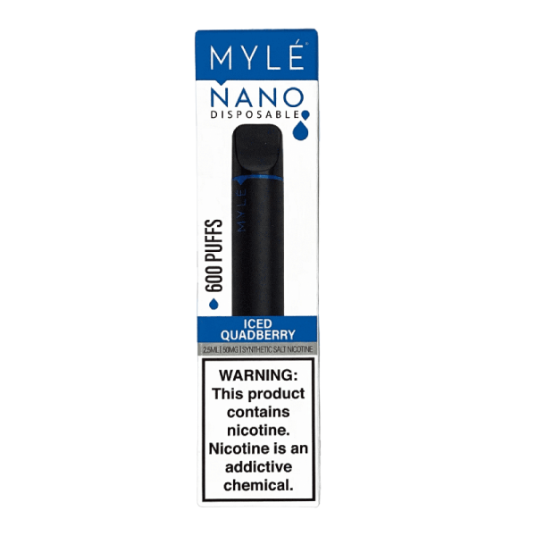 MYLE NANO 600 BOX OF 10 - ICED QUADBERRY
