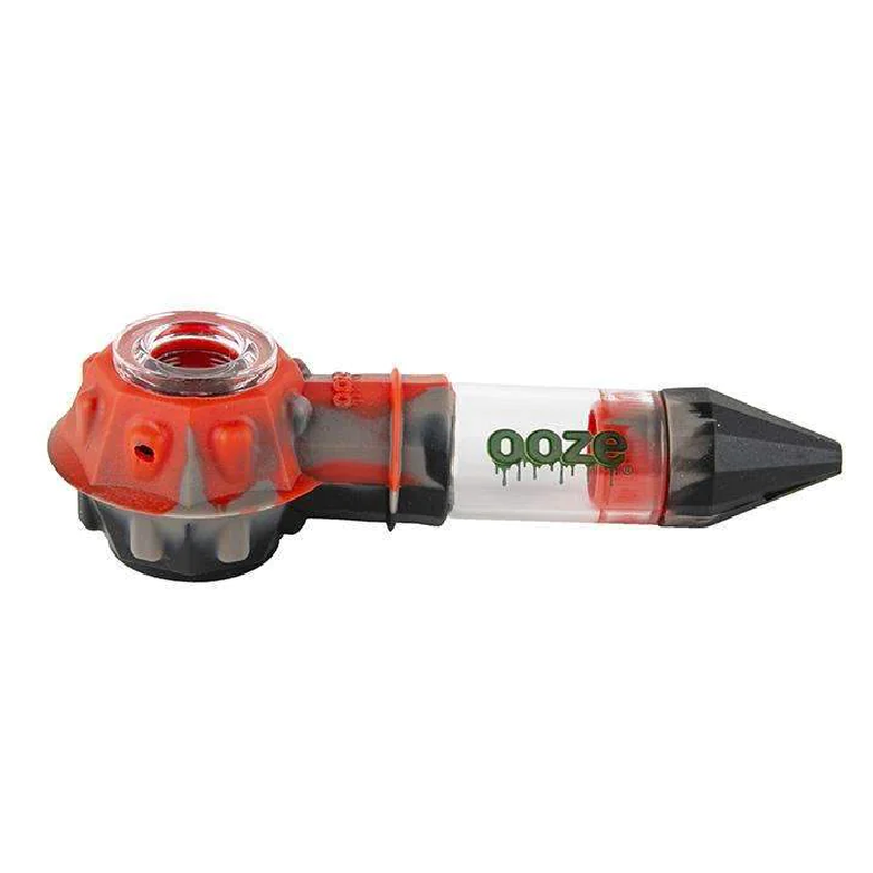 OOZE BOWSER SILICONE PIPE - RED/BLACK