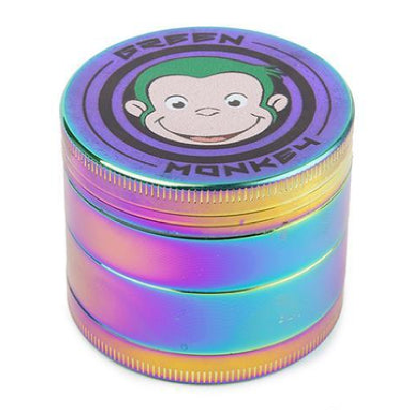 GREEN MONKEY GRINDERS CAPUCHIN GRINDERS 50MM RAINBOW – Central Smoke ...