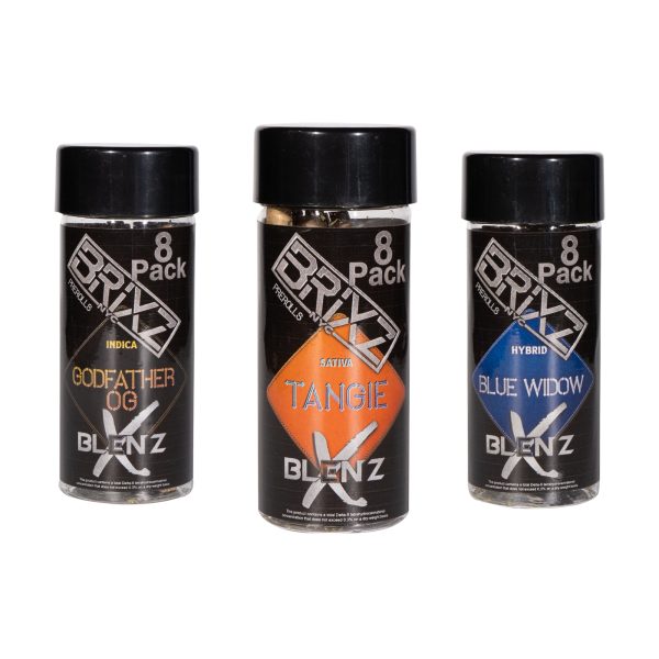 BRIXZ NYC X BLENDZ PRE-ROLLS 8CT JAR BOX OF 8