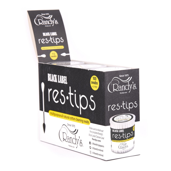 RANDY'S SWABS RES TIPS 100 SWABS BOX OF 6