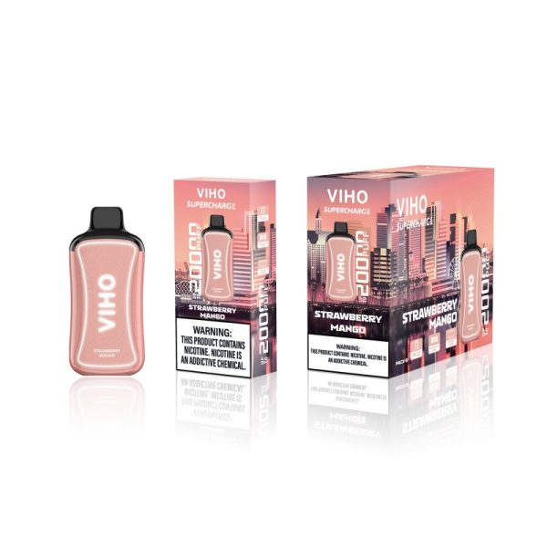 VIHO SUPERCHARGE 20000 BOX OF 5 - STRAWBERRY MANGO