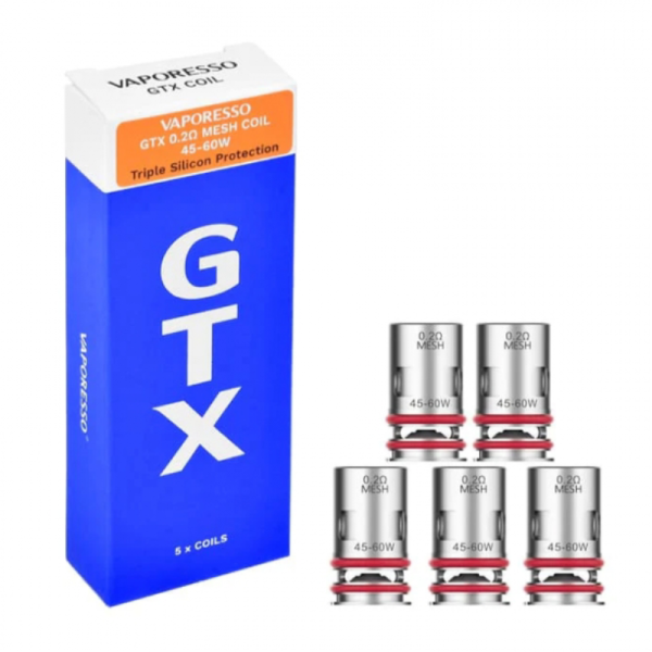 VAPORESSO GTX-2 COIL 5PCS - 0.20 MESH