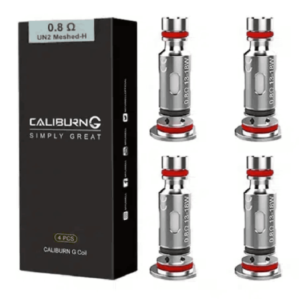UWELL CALIBURN G COIL - 4PCS 0.80 OHMS UN2 MESHED-H