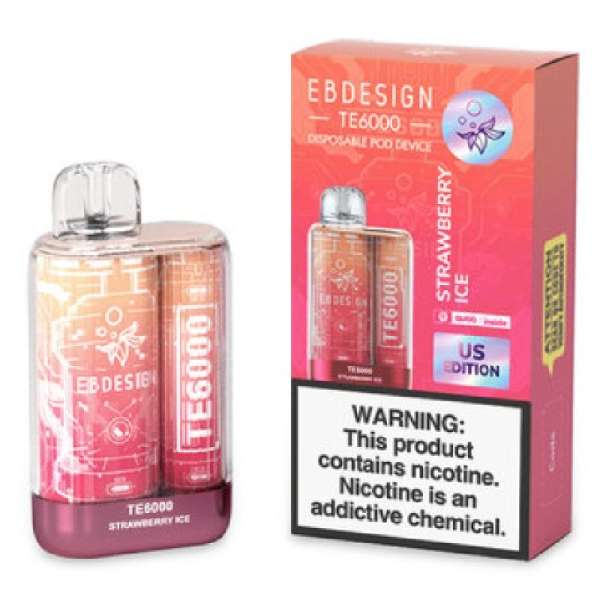 EBDESIGN TE6000 BOX OF 5 - STRAWBERRY ICE