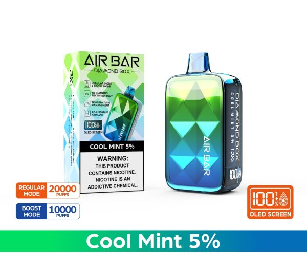 AIR BAR DIAMOND BOX 20000 BOX OF 10 - COOL MINT
