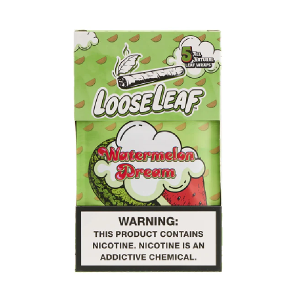 LOOSE LEAF ALL NATURAL WRAPS BOX OF 8 - WATERMELON DREAM
