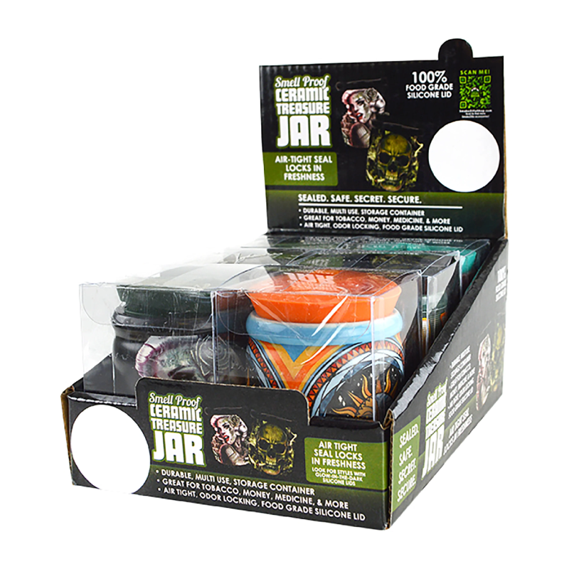 SMOKEZILLA STORAGE BOX OF 6 - 22316-CERAMIC TREASURE