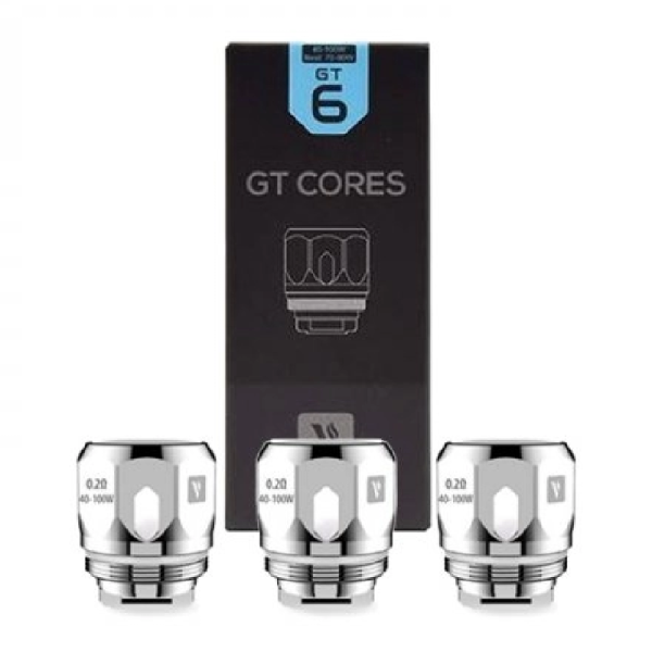 VAPORESSO GT CORES COILS 3PCS - GT 6 0.20 OHMS