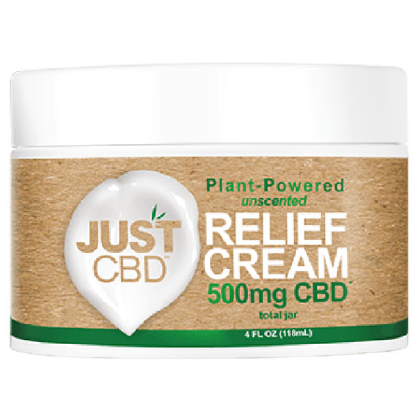 JUST CBD RELIEF CREAM JAR - 500MG