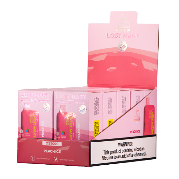 LOST MARY OS5000 BOX OF 10 - PEACH ICE