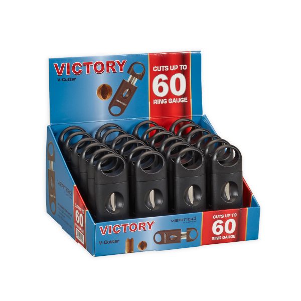 VERTIGO CIGAR CUTTERS BOX OF 24 - VICTORY V-CUTTER