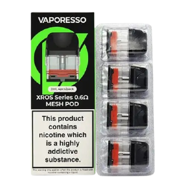 VAPORESSO XROS SERIES POD 4PCS - 0.60 OHMS MESH