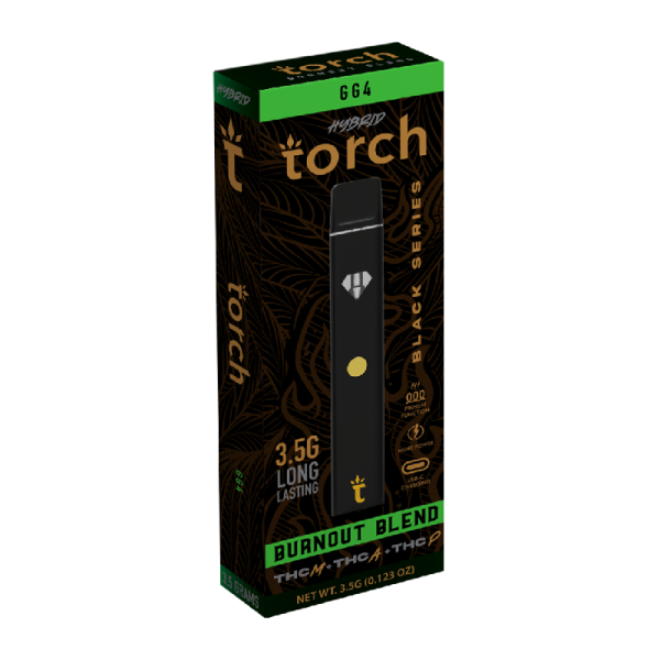 TORCH BURNOUT BLACK SERIES 3.5G THC-M THC-A THC-P DISPOSABLES BOX OF 5 - GG4 HYBRID