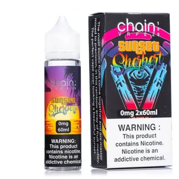 CHAIN VAPEZ 100 60ML 0MG - SUNSET SHERBERT