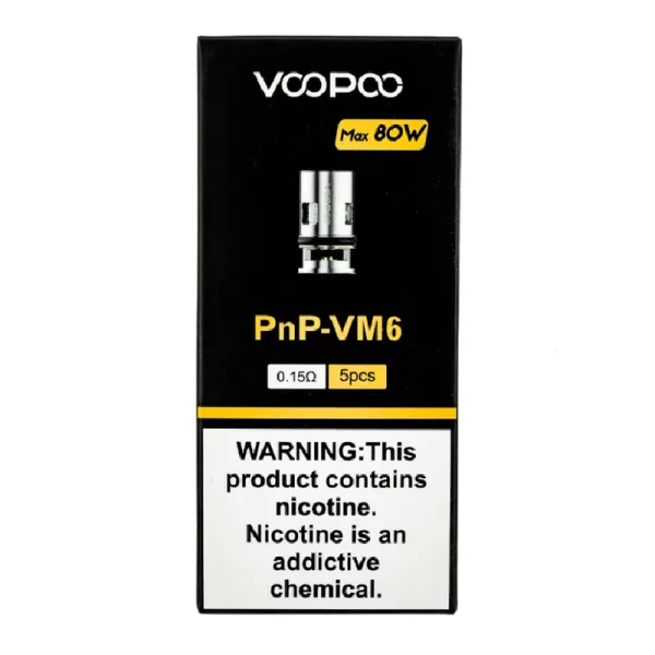 VOOPOO COILS 5PCS - PNP-VM6 0.15 OHMS