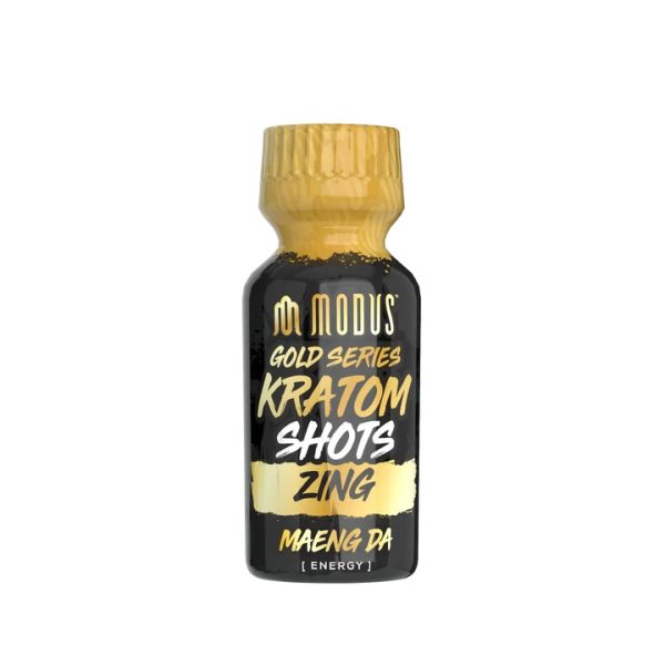 MODUS GOLD SERIES CONCENTRATED SUPER KRATOM SHOTS - 15ML ZING MAENG DA ENERGY BOX OF 12