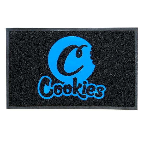 COOKIES FLOOR MAT - BLACK/BLUE