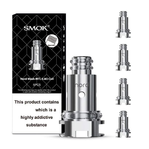 SMOK NORD COIL 5PCS - DC 0.80 OHMS MTL