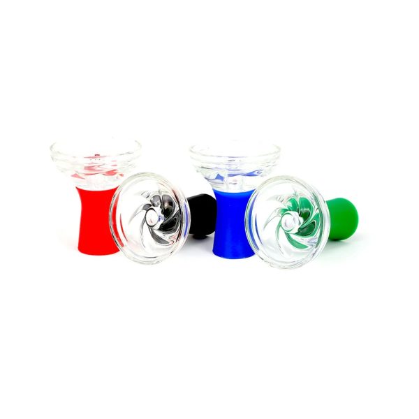 HOOKAH HEAD SILICONE/GLASS