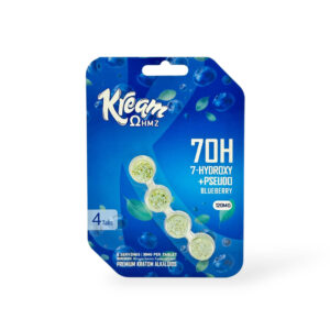 KREAM OHMZ 7-HYDROXY+PSEUDO TABLETS 30MG 4CT - BLUEBERRY BOX OF 10