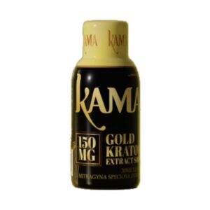 KAMA LIQUID KRATOM EXTRACT SHOTS BOX OF 12 - 30ML 150MG GOLD