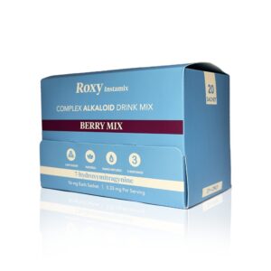 ROXY INSTAMIX COMPLEX ALKALOID 7-HYDROXYMITRAGYNINE DRINK MIX 16MG SACHET - BERRY MIX BOX OF 20