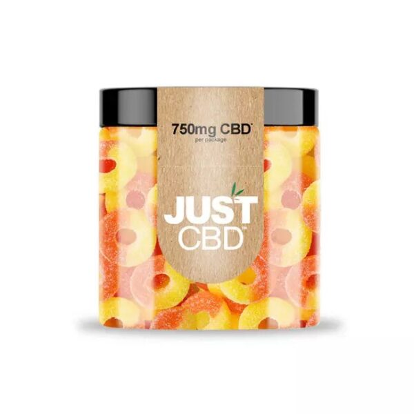 JUST CBD GUMMIES 750MG - PEACH RINGS