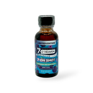 7 O'HEAVEN ADVANCED ALKALOID 7-HYDROXYMITRAGYNINE SHOTS 30ML 50MG - BLUEBERRY MOON BOX OF 12
