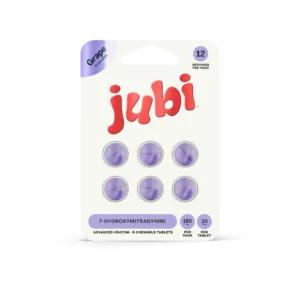 JUBI ADVANCED KRATOM 7-HYDROXYMITRAGYNINE TABLETS 30MG 6CT - GRAPE BOX OF 10