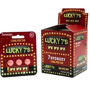 LUCKY 7'S 7-HYDROXY TABLETS 25MG 3CT - UNFLAVORED BOX OF 10