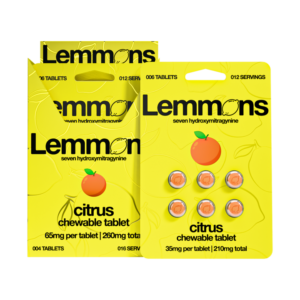 EXODUS LEMMONS 7-HYDROXYMITRAGYNINE CHEWABLE TABLETS 35MG 6CT - CITRUS BOX OF 6