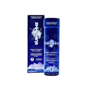 SUB 7OHMZ 7-HYDROXYMITRAGYNINE KRATOM EXTRACT SUBLINGUAL LIQUID SHOT 10ML 20MG - UNFLAVORED BOX OF 20