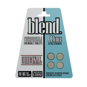 BLEND OHMZ PSEUDOINDOXYL & 7-HYDROXYMITRAGYNINE TABLETS 40MG 4CT - ORIGINAL BOX OF 5