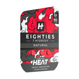 STRAIGHT HEAT EIGHTIES 7-HYDROXY TABLETS 80MG 3CT - NATURAL BOX OF 10