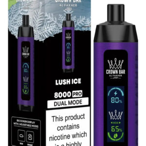 AL FAKHER CROWN BAR PRO 8000 BOX OF 5 - LUSH ICE