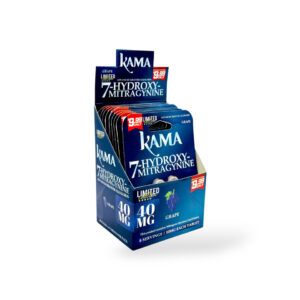 KAMA ADVANCED KRATOM ALKALOIDS - 7-HYDROXYMITRAGYNINE 10MG 4CT TABLETS - GRAPE BOX OF 10