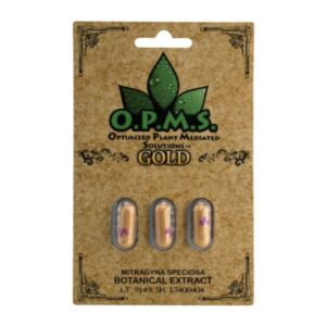 KRATOM O.P.M.S. CAPSULES PACKS OF 10 - GOLD 3 PACK