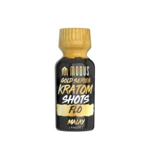 MODUS GOLD SERIES CONCENTRATED SUPER KRATOM SHOTS BOX OF 12 - 15ML FLO MALAY FOCUS