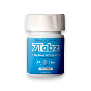 7TABZ 7-HYDROXYMITRAGYNINE KRATOM EXTRACT TABLETS 15MG 10CT BOTTLE - UNFLAVORED BOX OF 6