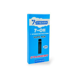 7 O'HEAVEN ADVANCED ALKALOID 7-HYDROXYMITRAGYNINE VAPE PEN 1000MG - STRAWBERRY