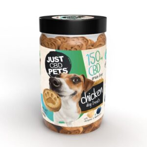 JUST PETS CBD ORGANIC DOG TREATS 150MG - CHICKEN