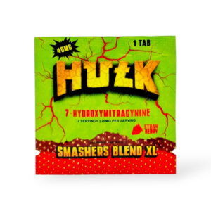 HULK 7-HYDROXYMITRAGYNINE SMASHERS BLEND XL TABLETS 40MG 1CT - STRAWBERRY BOX OF 30