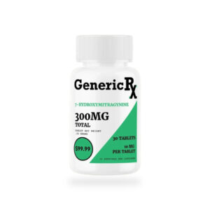 GENERIC RX 7-HYDROXYMITRAGYNINE KRATOM TABLET - 10MG 30CT BOTTLE