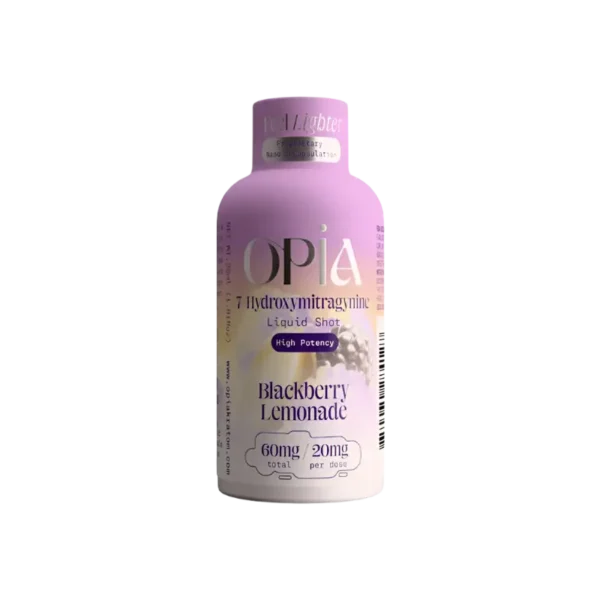 OPIA 7-HYDROXYMITRAGYNINE LIQUID SHOT 60MG 30ML - BLACKBERRY LEMONADE BOX OF 12