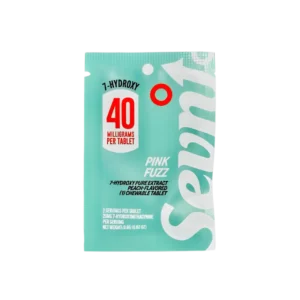 SEVN 7-HYDROXY PURE EXTRACT TABLETS 40MG 1CT - PINK FUZZ (PEACH) BOX OF 30